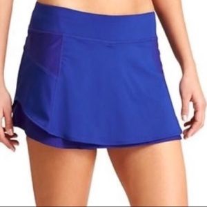 Athleta Bustle Skirt Skort Gorgeous Blue XS